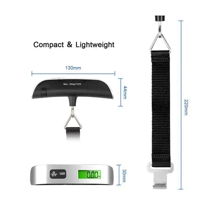 Electric Luggage Scale, Portable Digital Scale, Travel Weighs Baggage Bag Weight Balance Tool, Portable LCD Digital Hanging Scale, Portable Digital Travel Scales for Suitcases And Bags Electric Luggage Scale, Portable Digital Scale, Travel Weighs Baggage Bag Weight Balance Tool, Portable LCD Digital Hanging Scale, Portable Digital Travel Scales for Suitcases And Bags